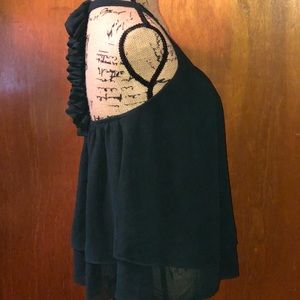 NAKED ZEBRA SLEEVELESS BACKLESS BLOUSE SZ SMALL